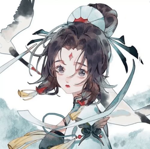  女生头像手绘古风动漫女生头像