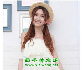  女生萌发型造型图双马尾齐刘海都受欢迎