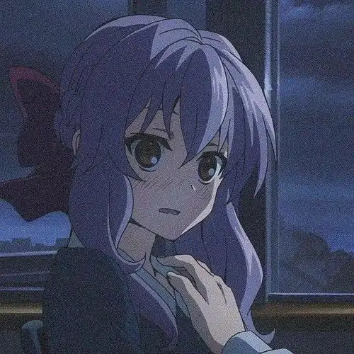 蓝色系情侣头像情头