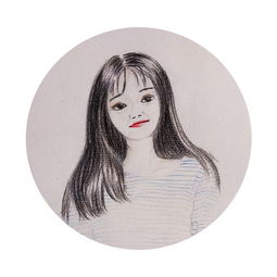  女生头像手绘