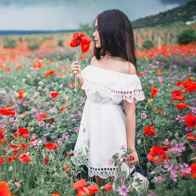 女生微信头像花海