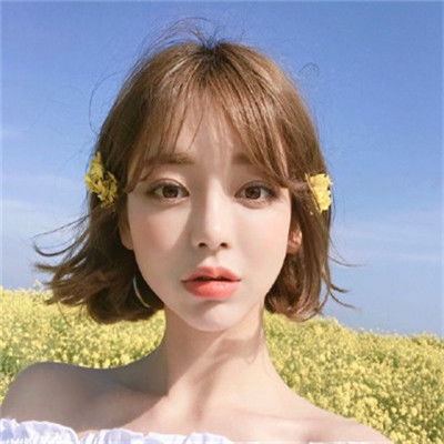  超甜美可爱短发女生头像小清新最流行的短发女生图片头像