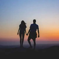  微信头像男女背影图片男女生背影一起的头像