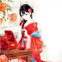  手绘古风少女头像唯美带着那一点的清新甜美感