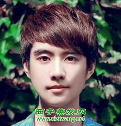  男生半圆形刘海发型造型很潮很帅气
