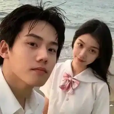  情侣头像眸若灿星,容似桃花,山山水水,不过如此