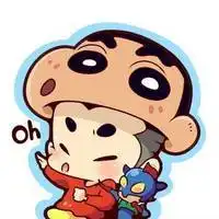  小丸子头像高清蓝色背景微信头像图片大全
