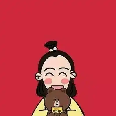  新年红色系合集情侣头像,男头女头,文字头像,复古头像,动漫头像