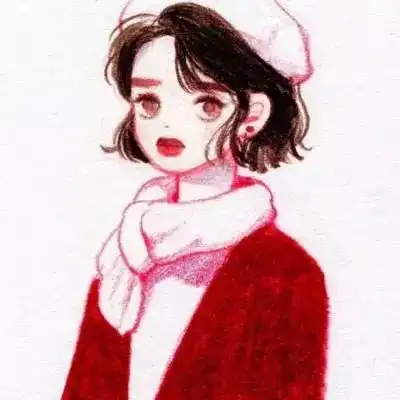 情侣头像一男一女情头红