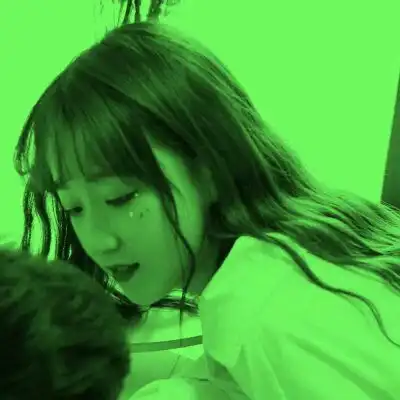  绿色头像情侣一对好看的情侣头像一男一女绿色系列
