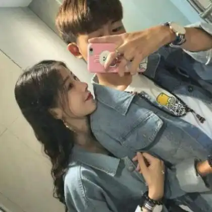  情侣头像清纯一男一女,我们有着太多的模切
