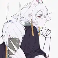  猫耳男兔耳女情侣头像一对