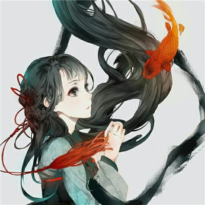 女生动漫图片长头发唯美古风,古风女生手绘图片