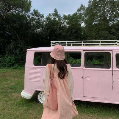  女头背影小清新森系文艺唯美森女图片头像无水印