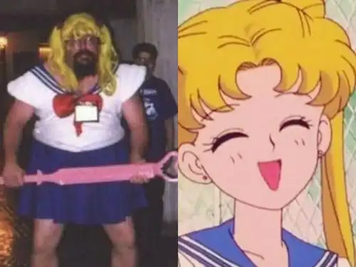  当动画角色被大叔们cos后,美少女战士毁童年,血小板巨萌