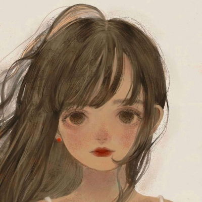  江孑复古色卡通可爱少女插画日卡通动漫头像我要个性网