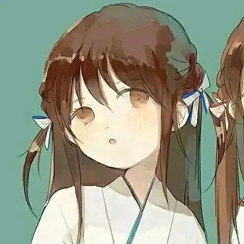  动漫闺蜜头像你迟到了很多年,可我依然为你的到来而高兴