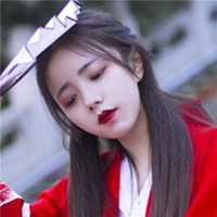  古风真人红色头像女生微信头像图片大全