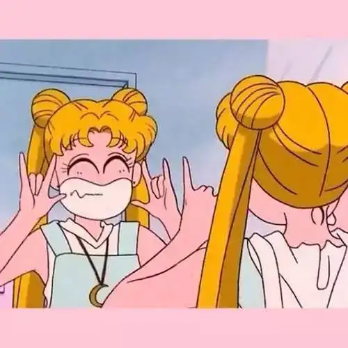  可爱逗比美少女战士原版风格截图头像