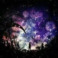  二次元梦幻星空情侣头像微信头像图片大全