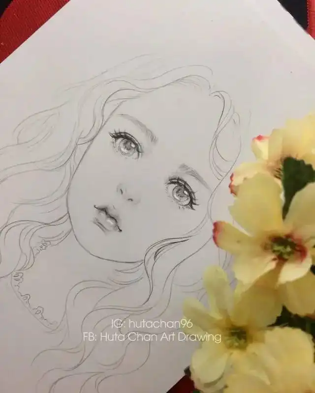  清新唯美,线条迷人的美少女