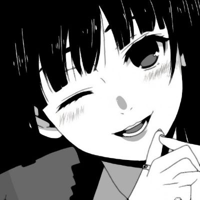  头像黑白动漫女生头像
