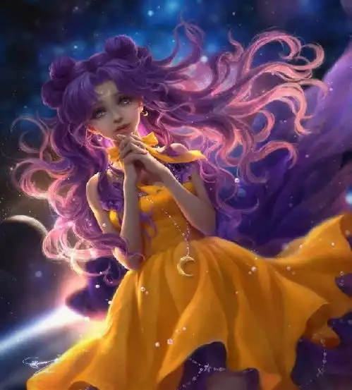  月野兔化身空灵系女孩美少女战士电绘作品美翻了