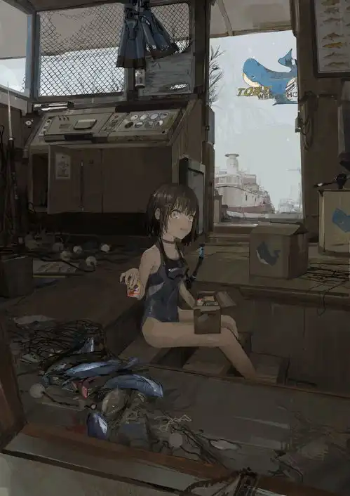  插画头像厚涂油画感和二次元的结合,画面故事氛围感超赞