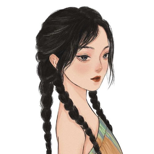  优质白底动漫女生头像无水印