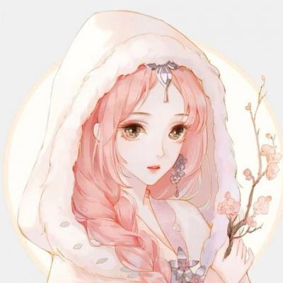 动漫头像女生古风红衣情