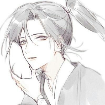 邪魅二次元男生头像古风