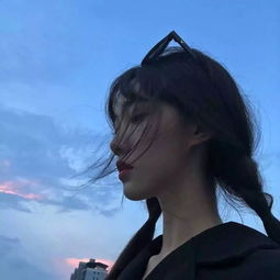 唯美头像女生蓝色系