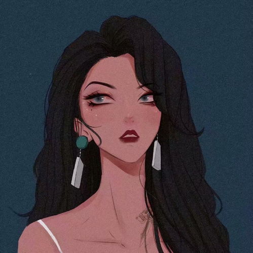  女生头像优质插画美女生头像