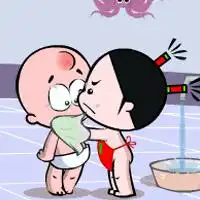  小破孩情侣头像一左一右分开微信头像图片大全