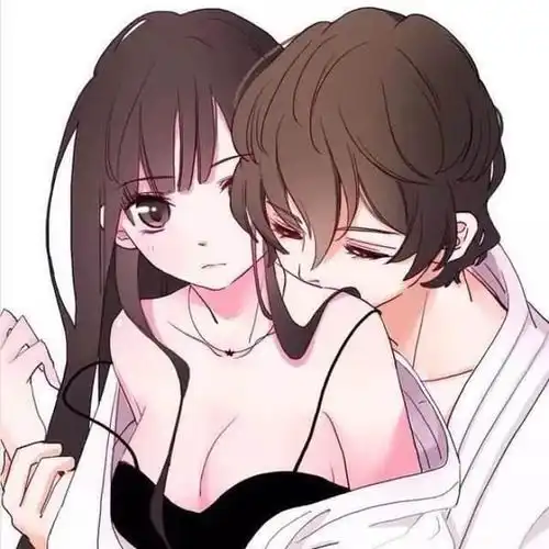 污情头二次元按胸情侣头