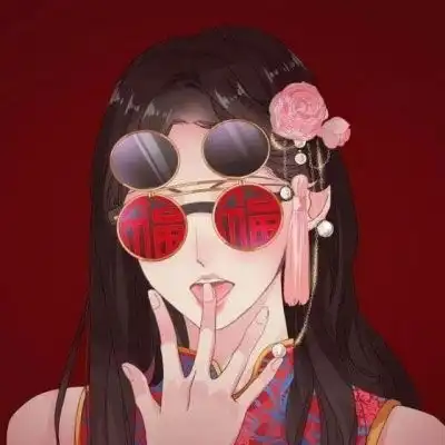  动漫情侣头像古风穿嫁衣追求简单的小生活