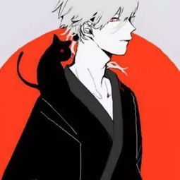  樱奈红色系动漫男生头像