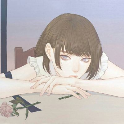 唯美复古素描女生头像高清图,唯美好看的女生素描头像