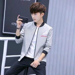 2019年新款男士外套春秋装休闲夹克潮牌韩版潮流学生衣服jjj