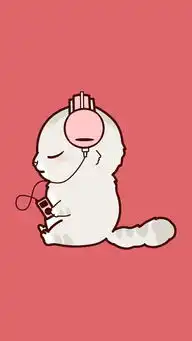  手机壁纸卡通猫狗一左一右