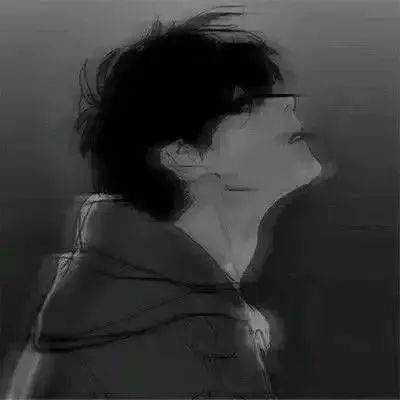  个性阴郁的纯黑色头像