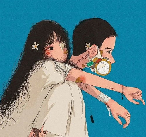  头像插画风男生女生头像