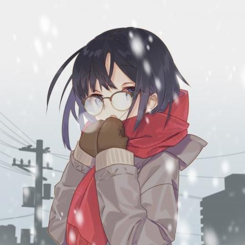  比较丧的二次元头像女