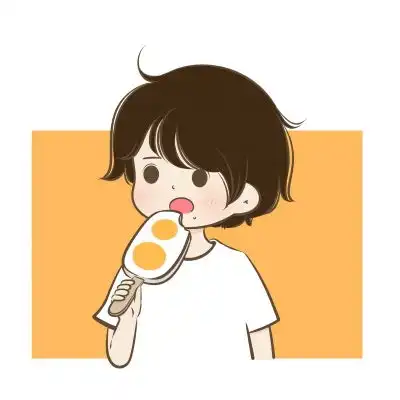 情侣头像卡通呆萌一对两