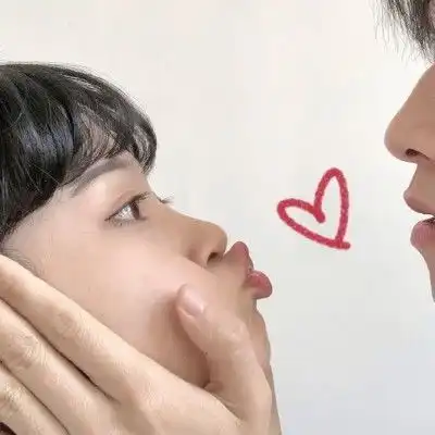 情侣头像2张一对线割