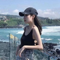  帽子女头幸福右边荒芜人烟
