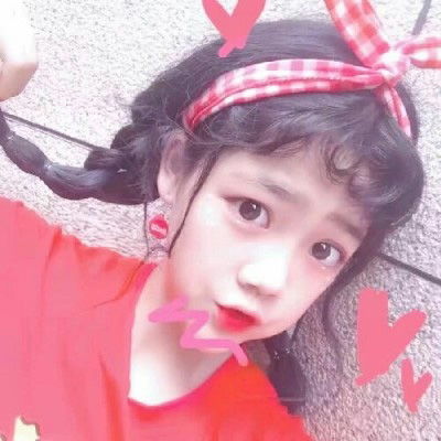  红色系头像女最新最火红色系女生头像