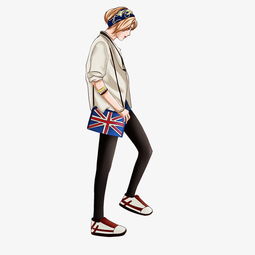  单肩包欧美范模特时尚女孩手绘时尚女孩图片素材其他格式下载动漫人物大全