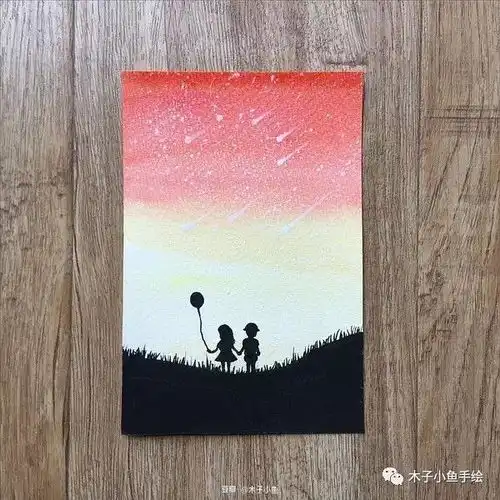 星空背影男生头像