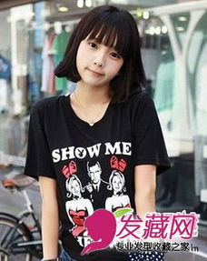 时尚甜美女生短发发型甜美减龄的效果4女生短发发型发藏网
